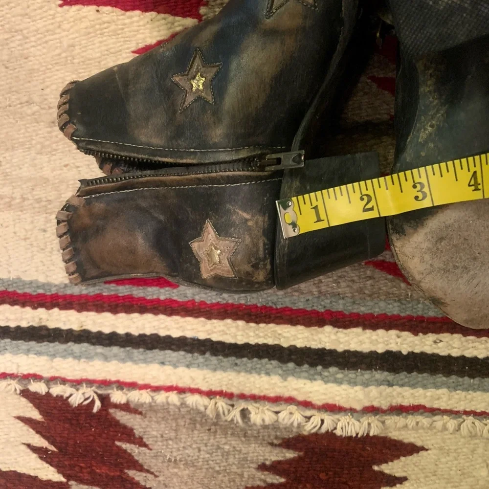 Old Gringo Yippee Kiyay Collection Black Ankle Booties - Picture 6 of 10